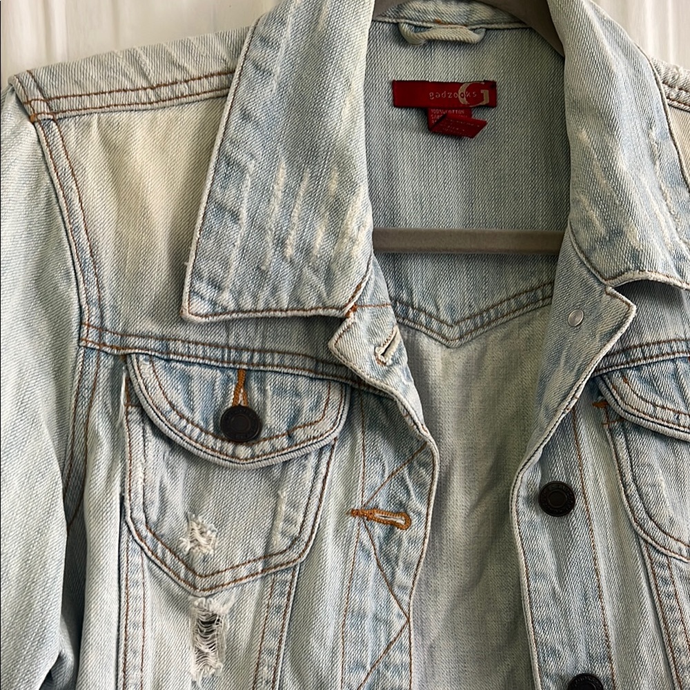Distressed Denim Jacket - Picture 2 of 8